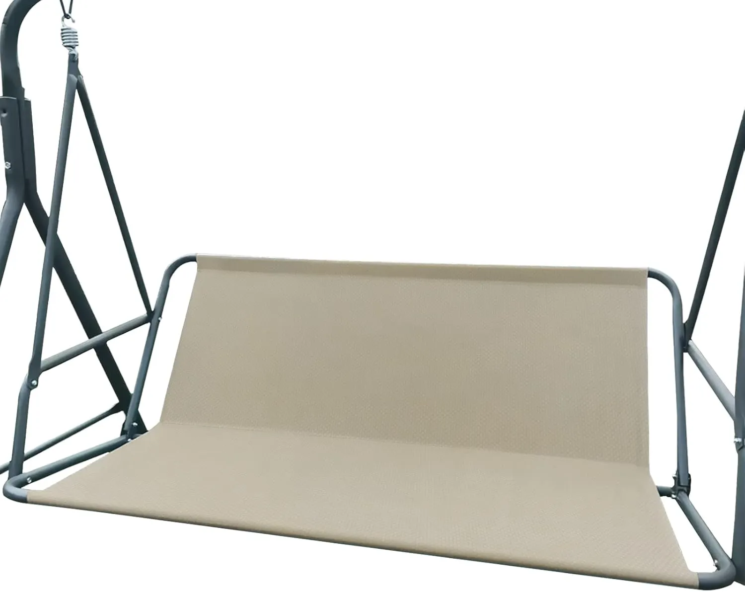 Porch Patio Swing Seat Cover Replacement, 600D Thicken Oxford Waterproof Replacement Fabric for Outdoor Garden Swing 2/3 Seater Chair 54.3x19.7x19.7inch(Beige-M)