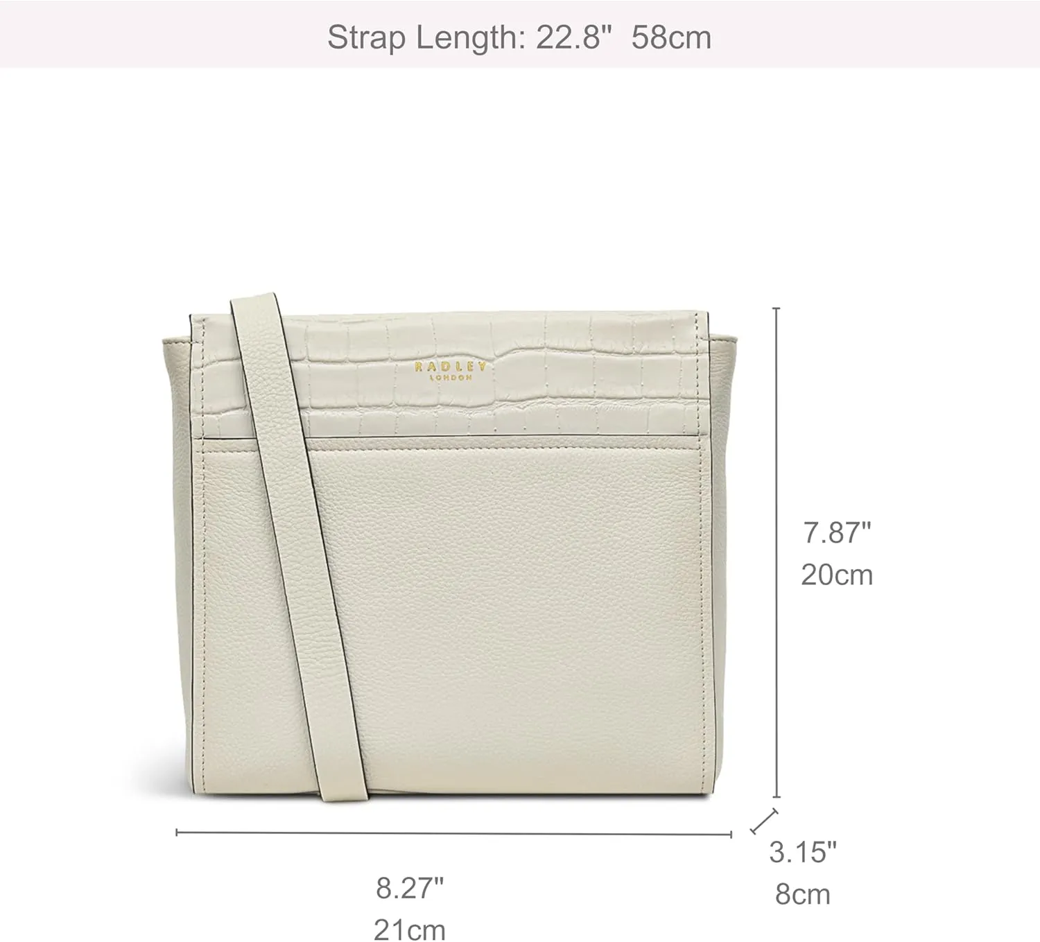 RADLEY London Downtown Women’s Small Leather Ziptop Crossbody Bag