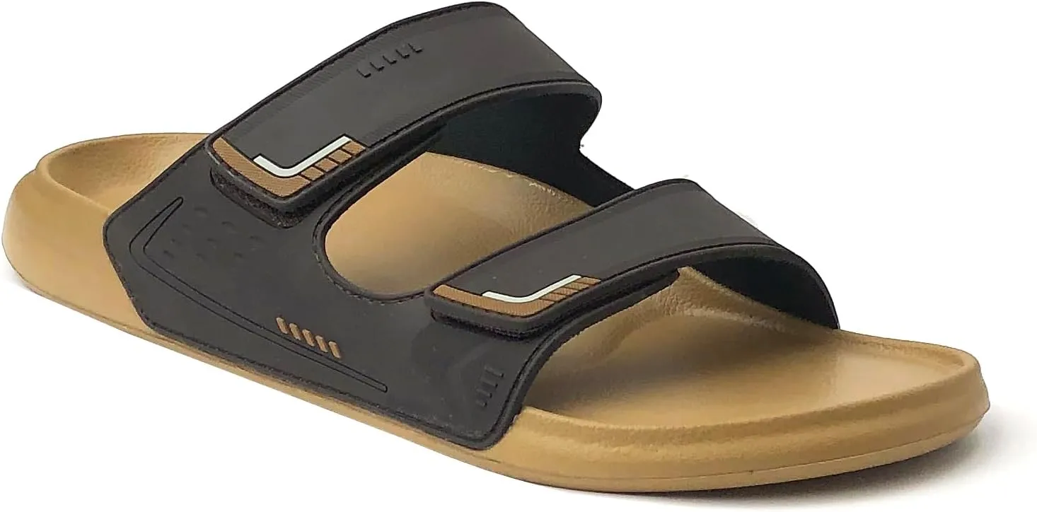 REDVOLUTION Men's Sport Slides Casual Sandals for Beach, Gym, Pool || 06M