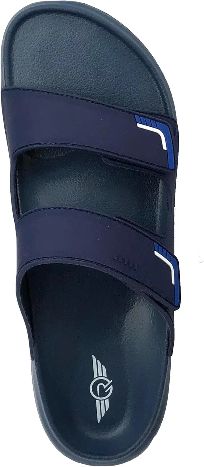 REDVOLUTION Men's Sport Slides Casual Sandals for Beach, Gym, Pool || 06M