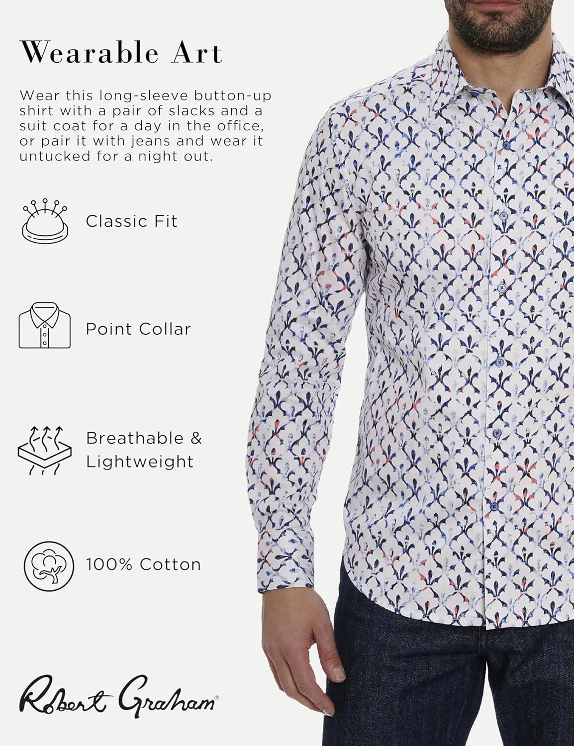 Robert Graham Men's Argos Long-Sleeve Button-Down Shirt