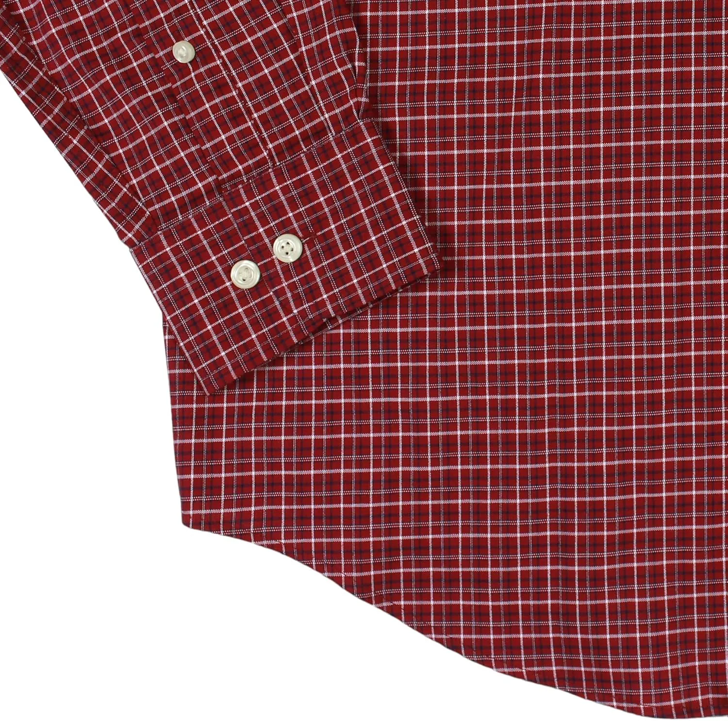 Roundtree & Yorke Lightweight Pinpoint Oxford Men's Long Sleeve Dress Shirt - Regular Sizes