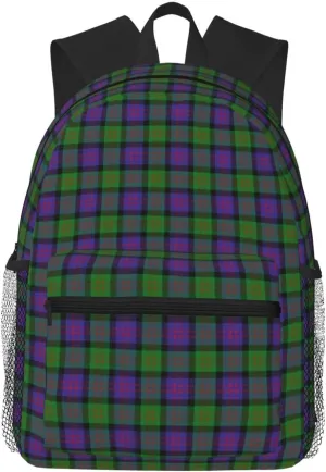 Scottish Clan Macdonald Donald Tartan Plaid Functional Casual Backpack – Breathable Polyester Pack, Ergonomic Design Daypack For Commuting Cycling Outdoor Activities