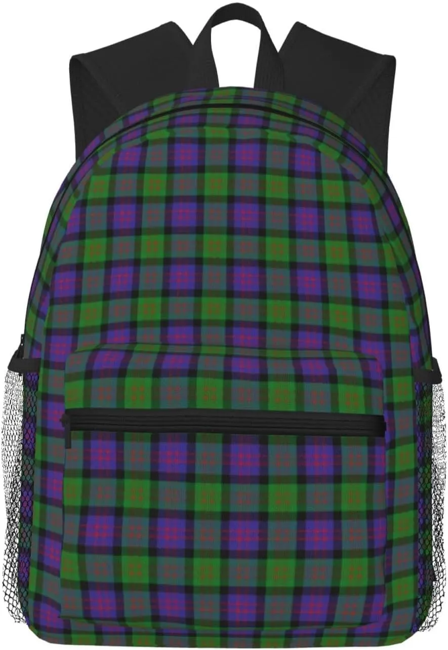 Scottish Clan Macdonald Donald Tartan Plaid Functional Casual Backpack – Breathable Polyester Pack, Ergonomic Design Daypack For Commuting Cycling Outdoor Activities