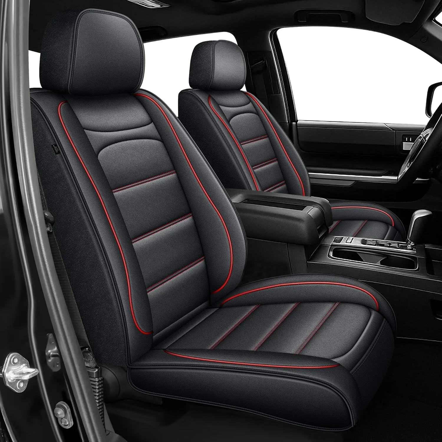 Seat Covers Compatible with Toyota Tundra for 2014-2021(Redline)