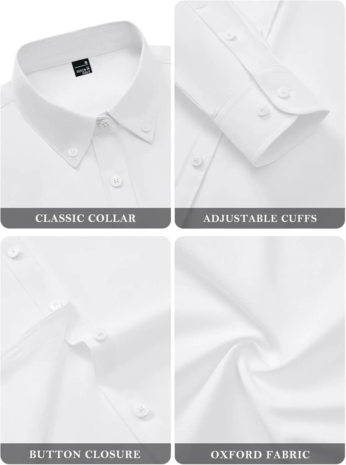 siliteelon Fitted Button Down Shirts for Women Oxford Shirt Cotton Dress Shirts Collared Long Sleeve Wrinkle Free Blouse Tops