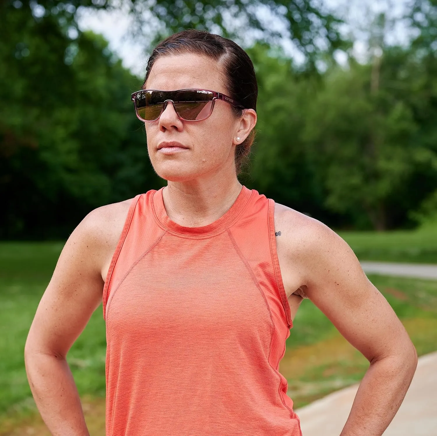 Sizzle Tangle Free Sport Sunglasses - Ideal For Running, Cycling, Golf, Pickleball, Tennis and Trendy Lifestyle Look
