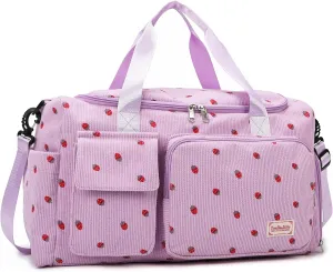 Small Gym Bags for Women, Travel Duffle Bag with Shoes Compartment, 4 in 1 Carry on Weekender Overnight Bag with Dry Wet Separated Pocket, Sport Gym Tote Bag for Yoga, Dance, Swimming, Workout, Ballet