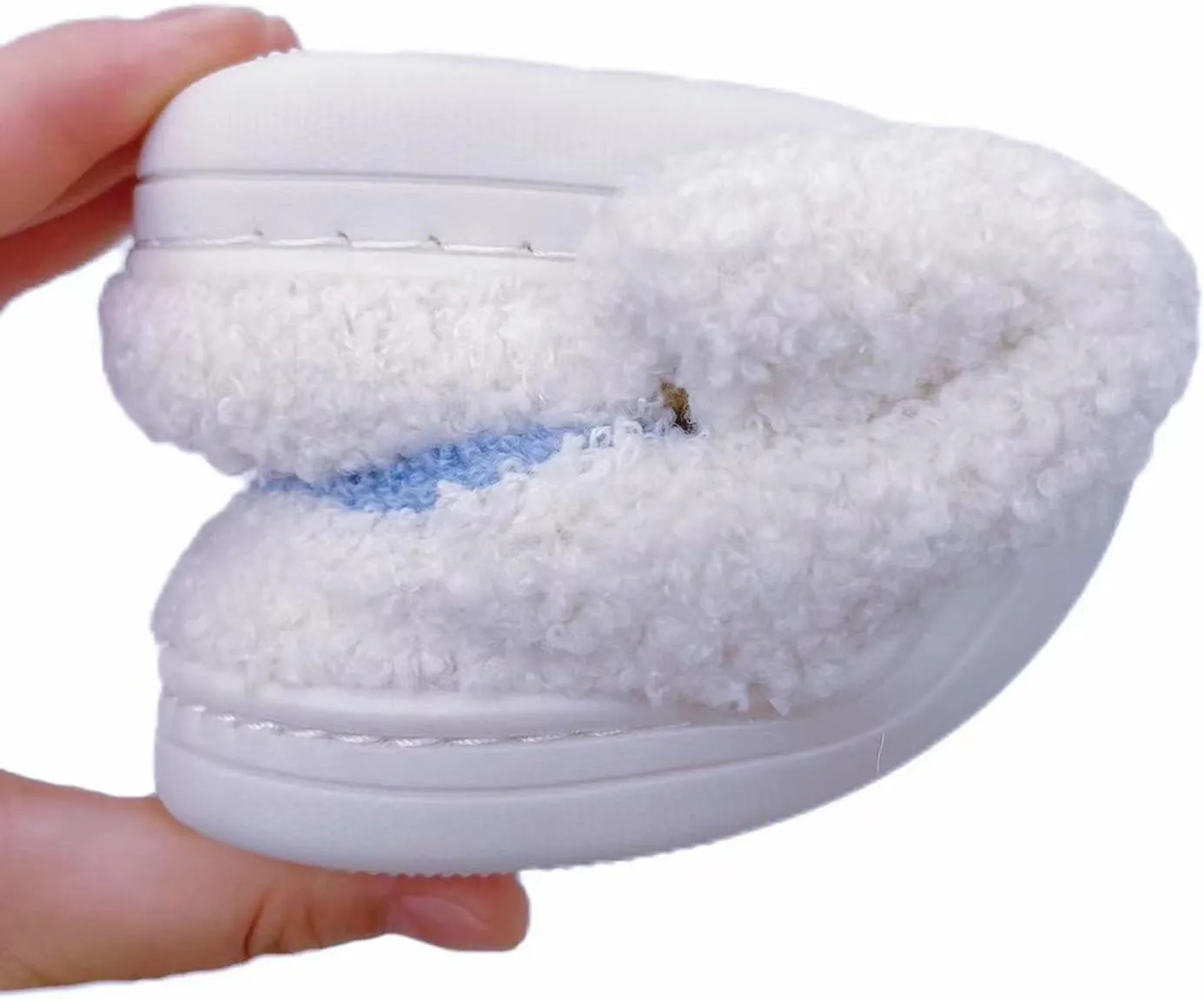 Smile Face Slippers Women Men Toddlers House Slippers for Kids Waterproof Sole Fuzzy Slide Boys Girls Slip-on Shoes for Women
