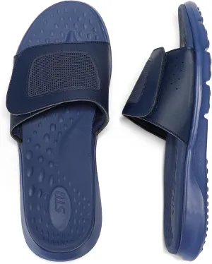 STQ Orthopedic Slides for Womens Arch Support Memory Foam Sandals with Adjustable Hook and Loop for Post Sport Pain Relief