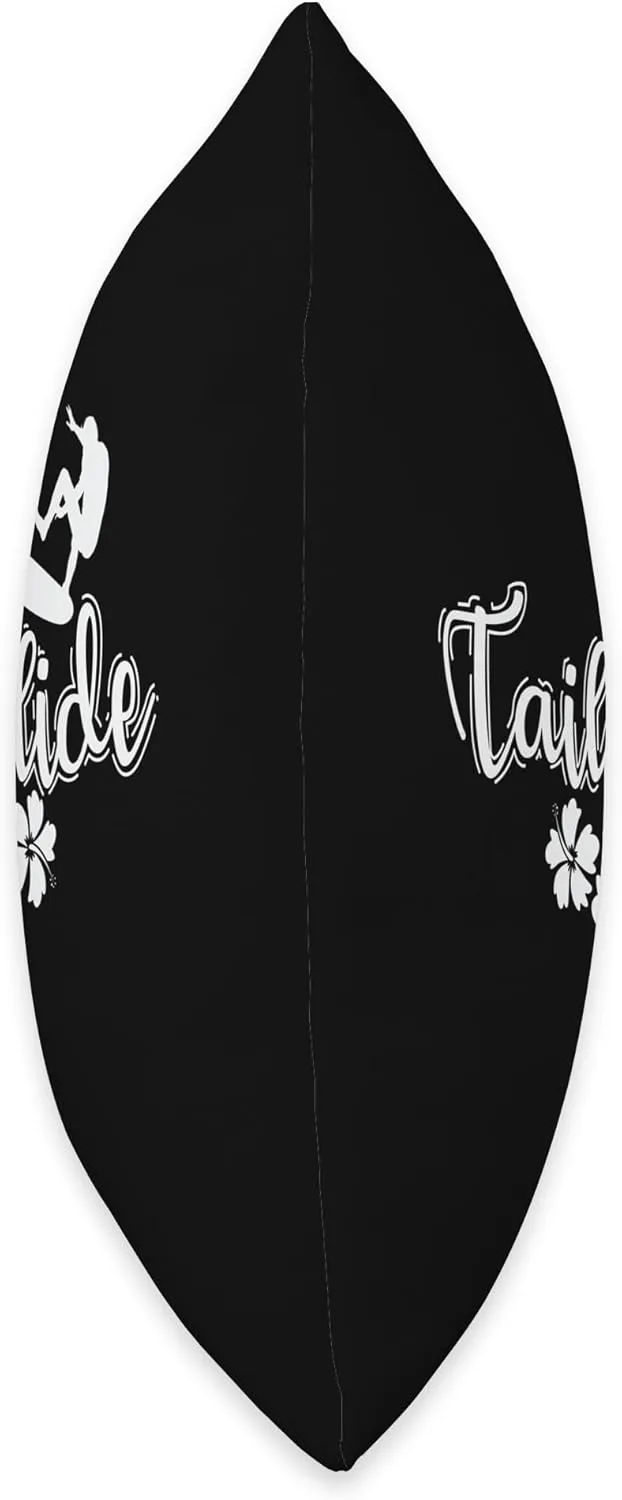 Tail Slide Surfing Throw Pillow, 16x16, Multicolor