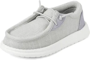 The Children's Place,Baby Boys and Toddler Casual Slip On Shoes,Grey Canvas,Toddler,8