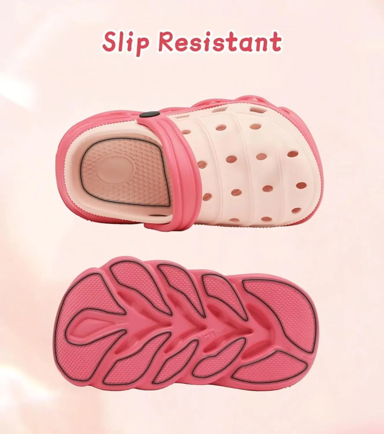 Toddler Kids Clogs Slip on Slide Sandals Slippers for Beach Pool Garden