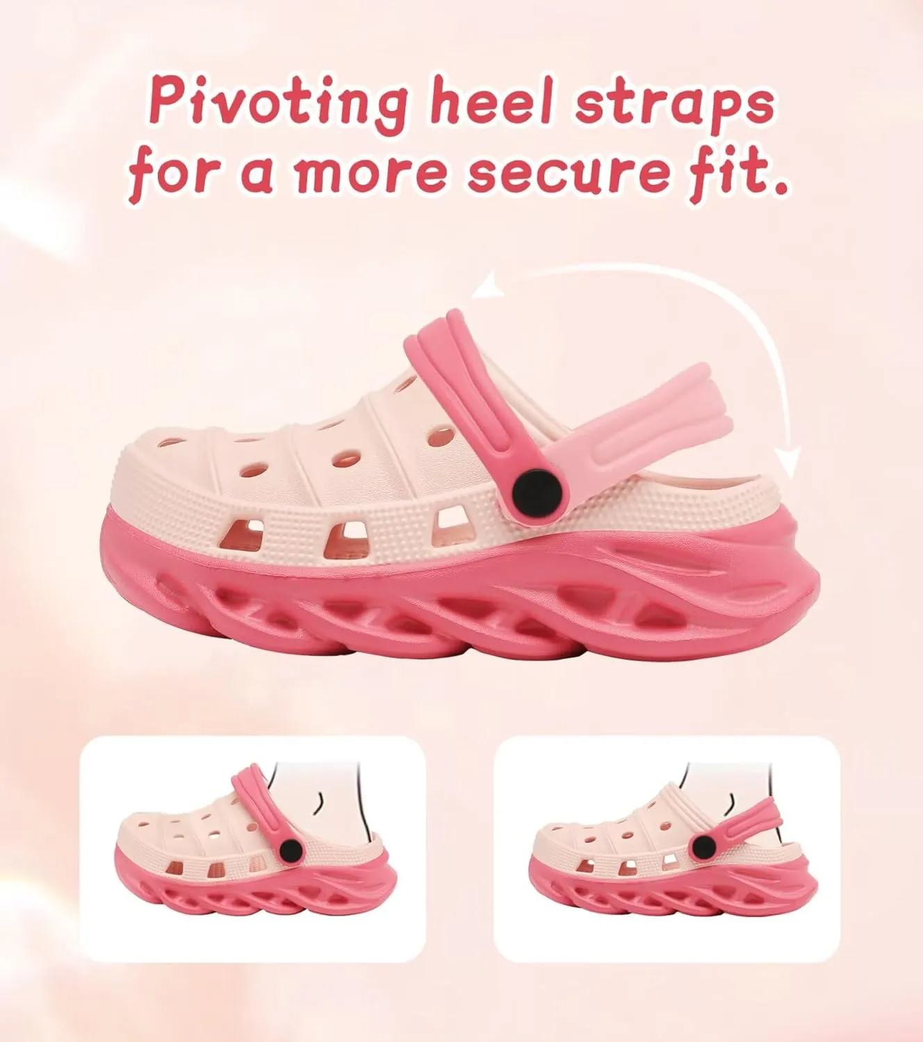 Toddler Kids Clogs Slip on Slide Sandals Slippers for Beach Pool Garden