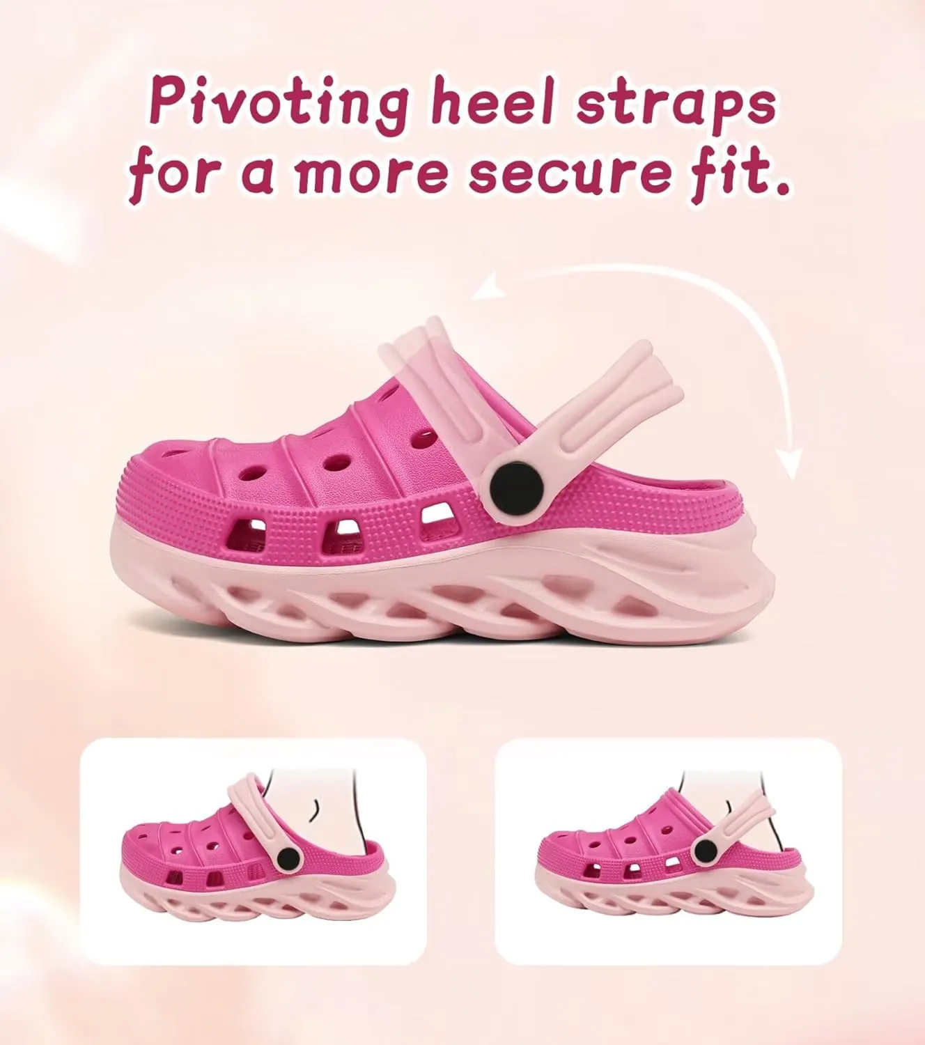 Toddler Kids Clogs Slip on Slide Sandals Slippers for Beach Pool Garden