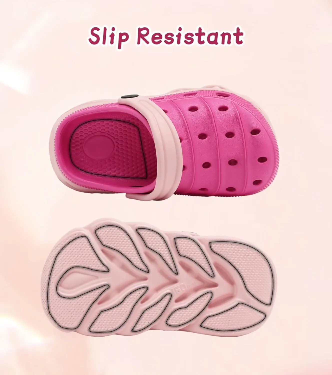 Toddler Kids Clogs Slip on Slide Sandals Slippers for Beach Pool Garden