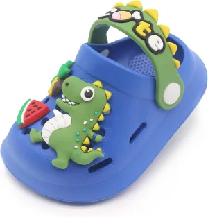 Toddler Shoes Little Kid Clogs Slide Sandals for 0-8yrs Kids Unisex Girls Shoes and Boys Shoes Garden Shoes Cartoon Slides Slip-Resistance Sandals Beach Slippers