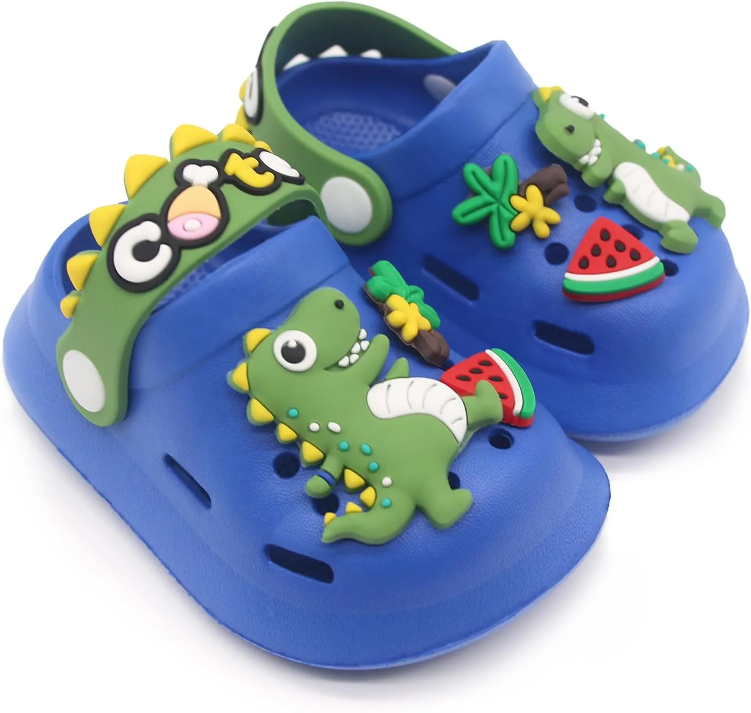 Toddler Shoes Little Kid Clogs Slide Sandals for 0-8yrs Kids Unisex Girls Shoes and Boys Shoes Garden Shoes Cartoon Slides Slip-Resistance Sandals Beach Slippers