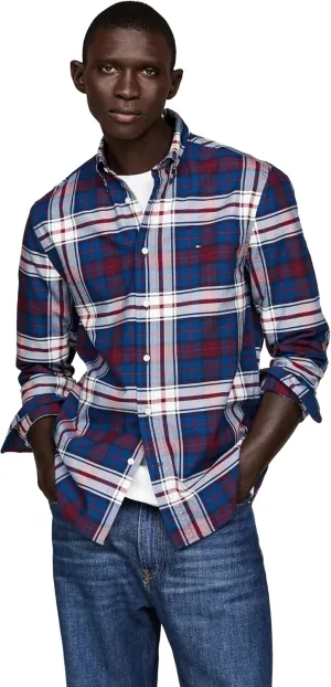 Tommy Hilfiger Long Sleeve Oxford Regular Fit, Men's Button Down Shirts, Also Available in Big and Tall