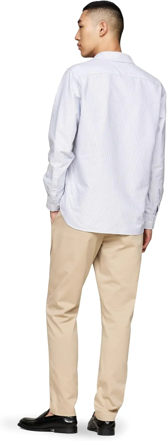 Tommy Hilfiger Long Sleeve Oxford Regular Fit, Men's Button Down Shirts, Also Available in Big and Tall