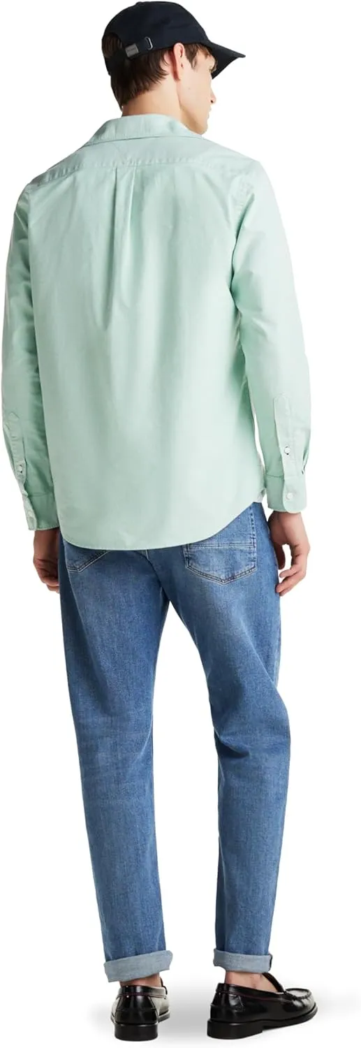 Tommy Hilfiger Long Sleeve Oxford Regular Fit, Men's Button Down Shirts, Also Available in Big and Tall
