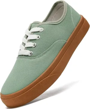Unisex Low Top Canvas Shoes, Lace-up Canvas Sneakers, Womens Canvas Slip On Shoes, Casual Tennis Shoes for Men - Multiple Colors - Full Size