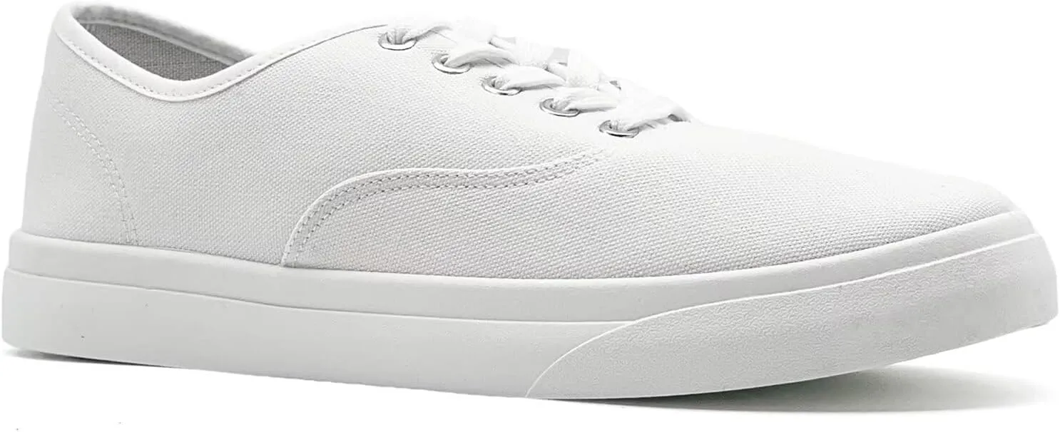 Unisex Low Top Canvas Shoes, Lace-up Canvas Sneakers, Womens Canvas Slip On Shoes, Casual Tennis Shoes for Men - Multiple Colors - Full Size