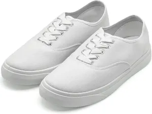 Unisex Low Top Canvas Shoes, Lace-up Canvas Sneakers, Womens Canvas Slip On Shoes, Casual Tennis Shoes for Men - Multiple Colors - Full Size