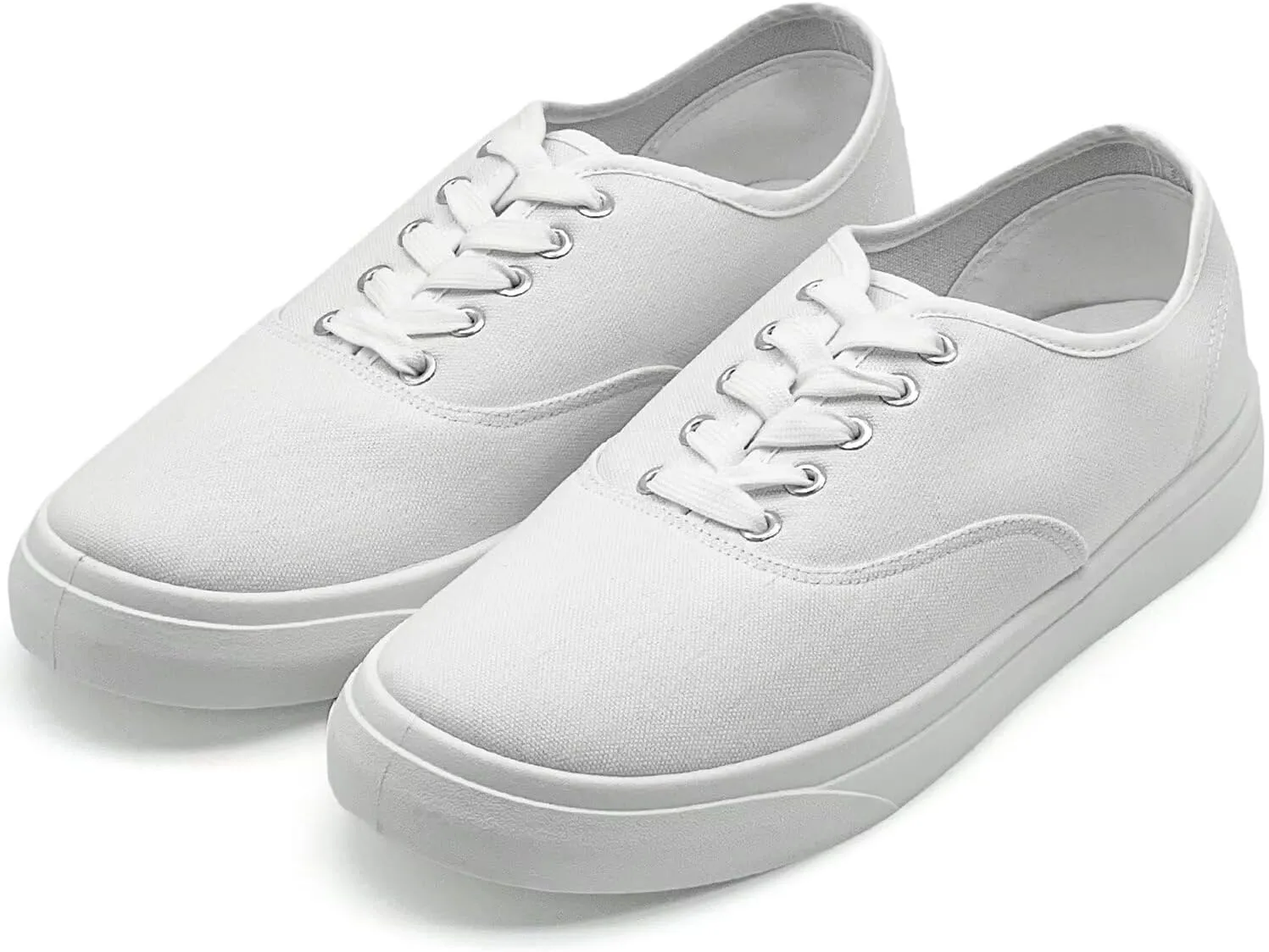 Unisex Low Top Canvas Shoes, Lace-up Canvas Sneakers, Womens Canvas Slip On Shoes, Casual Tennis Shoes for Men - Multiple Colors - Full Size