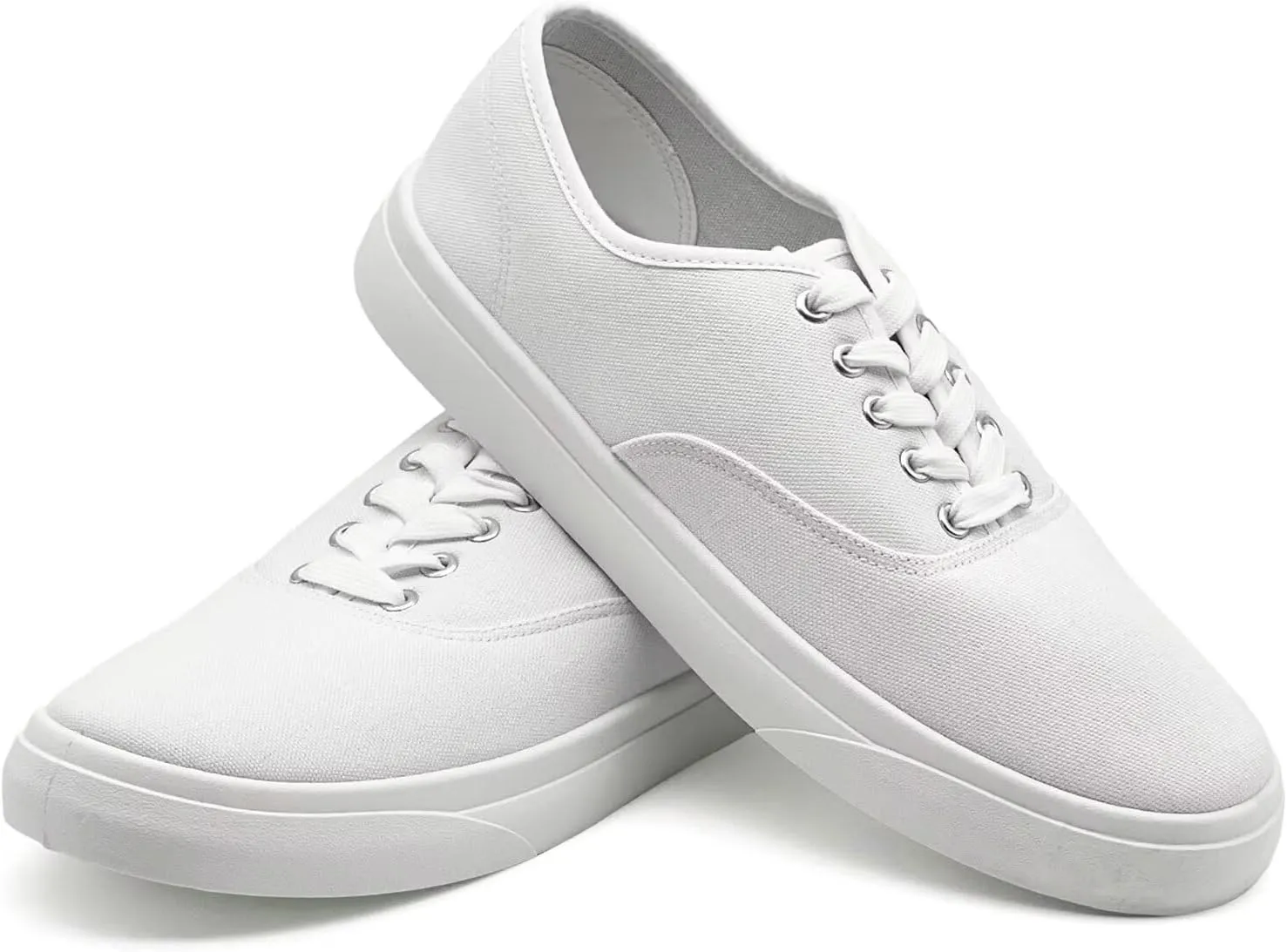 Unisex Low Top Canvas Shoes, Lace-up Canvas Sneakers, Womens Canvas Slip On Shoes, Casual Tennis Shoes for Men - Multiple Colors - Full Size