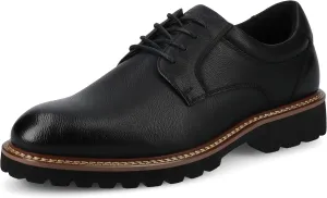 Vance Mens Templeton Oxford Shoe lace-up Faux Leather Round-Toe 6mm Vance Comfort System Insole Black 8 Medium Mens US