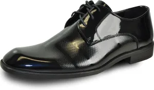 VANGELO Men Dress Shoe Oxford Formal Tuxedo for Prom Wedding - Wide Width Available Black Patent Cognac