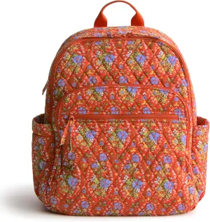 Vera Bradley Premium Cotton Bancroft Backpack, Garden Paisley
