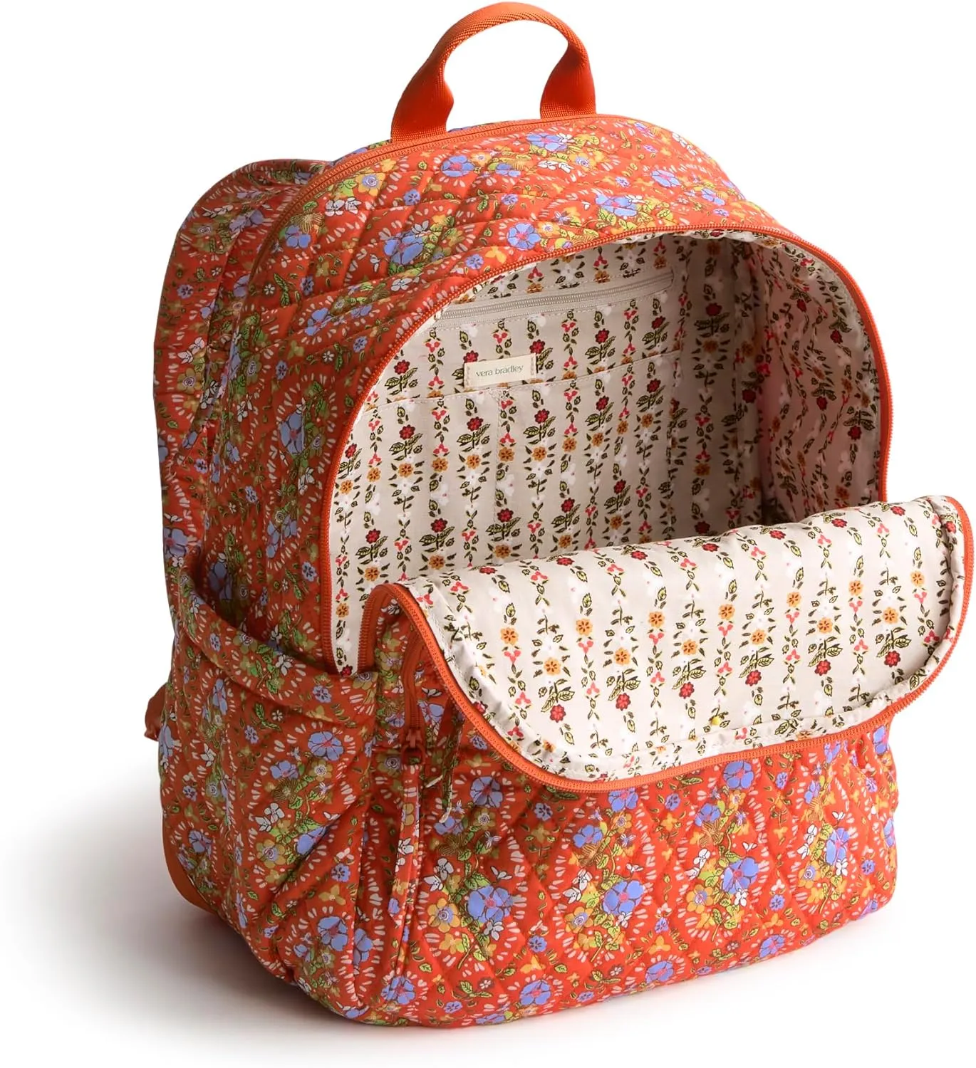Vera Bradley Premium Cotton Bancroft Backpack, Garden Paisley