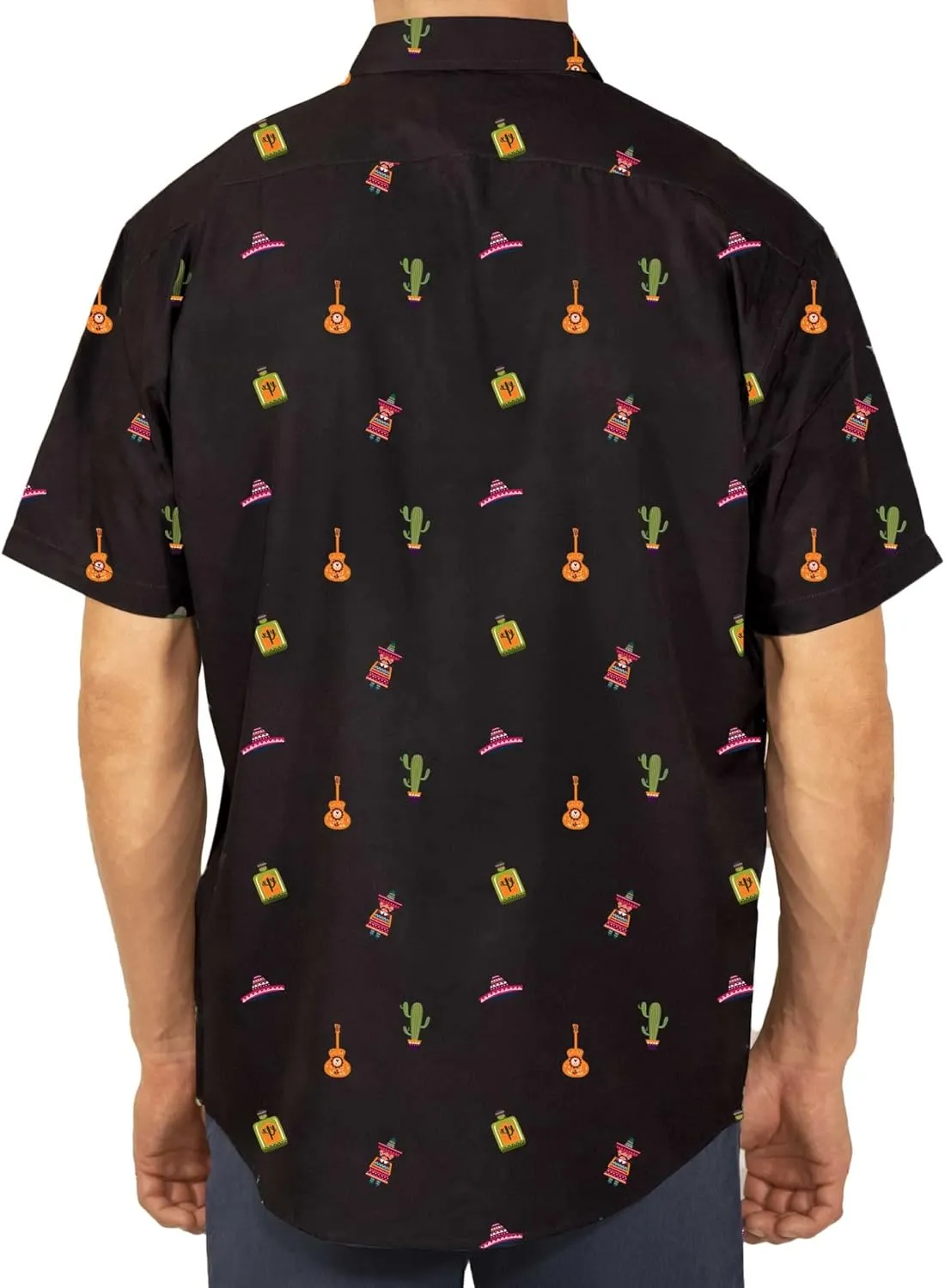 Visive Mens Short Sleeve Button Down Printed Shirts - Over 45 Novelty Prints Sizes S - 4XL