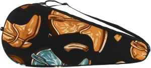 Waves Sun Birds Summer Pattern Tennis Racquet Bag Lightweight Racket Carrying Bag for Youth and Adults