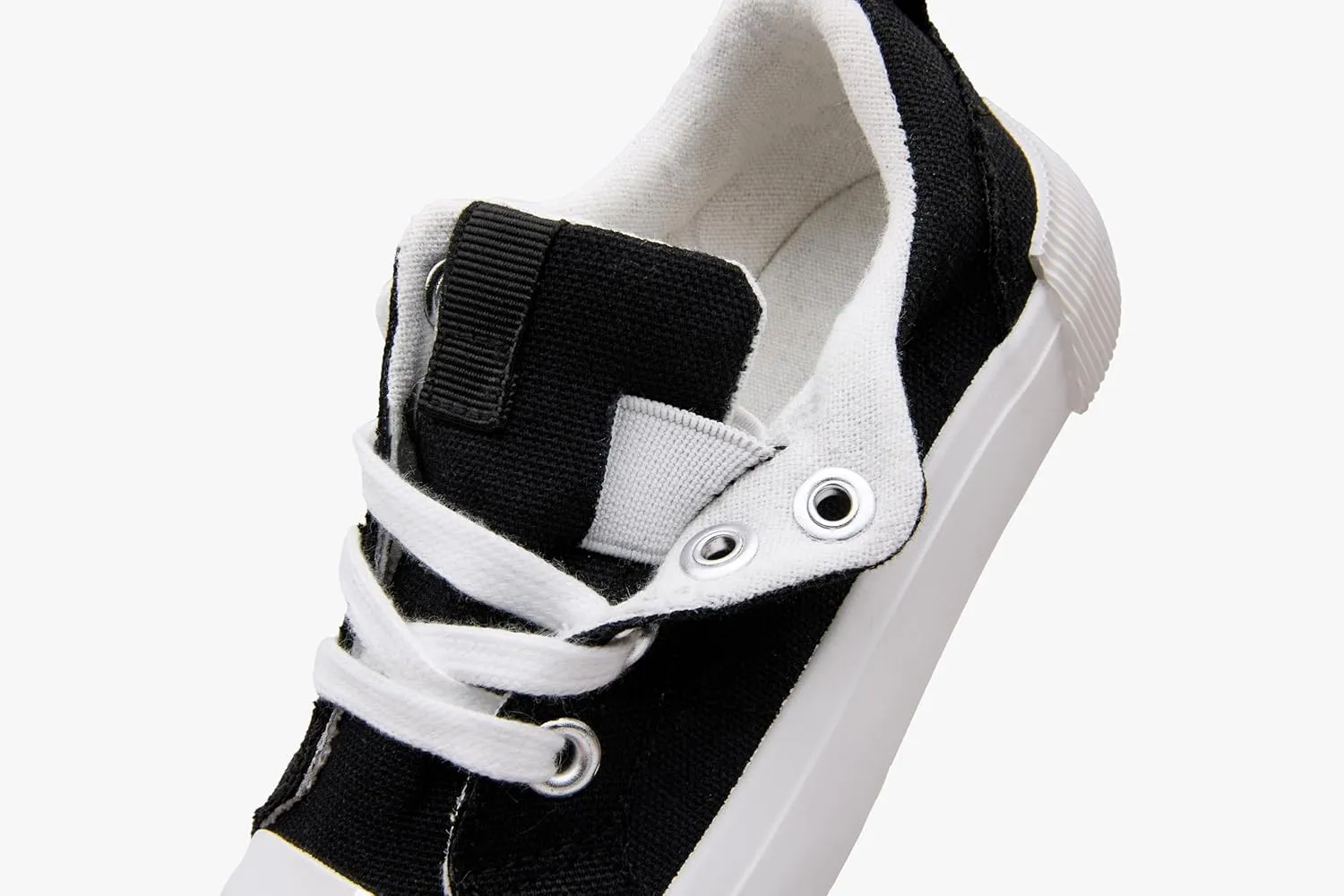 Weestep Kids' Cotton Slip-On Canvas Sneakers - Frayed-Seam Casual Shoes with Optional Laces for Boys and Girls