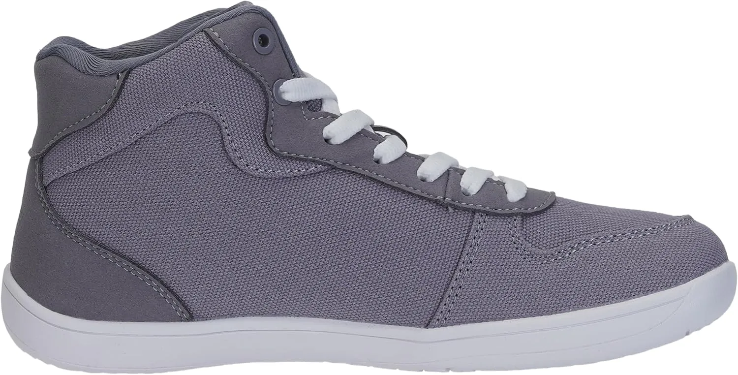 WHITIN Women's High-Top Canvas Minimalist Barefoot Shoes   Wide Toe Box   Zero Drop