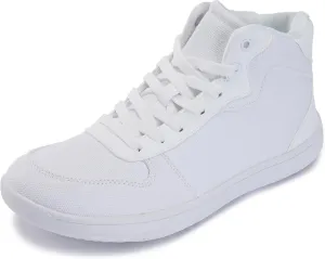 WHITIN Women's High-Top Canvas Minimalist Barefoot Shoes   Wide Toe Box   Zero Drop