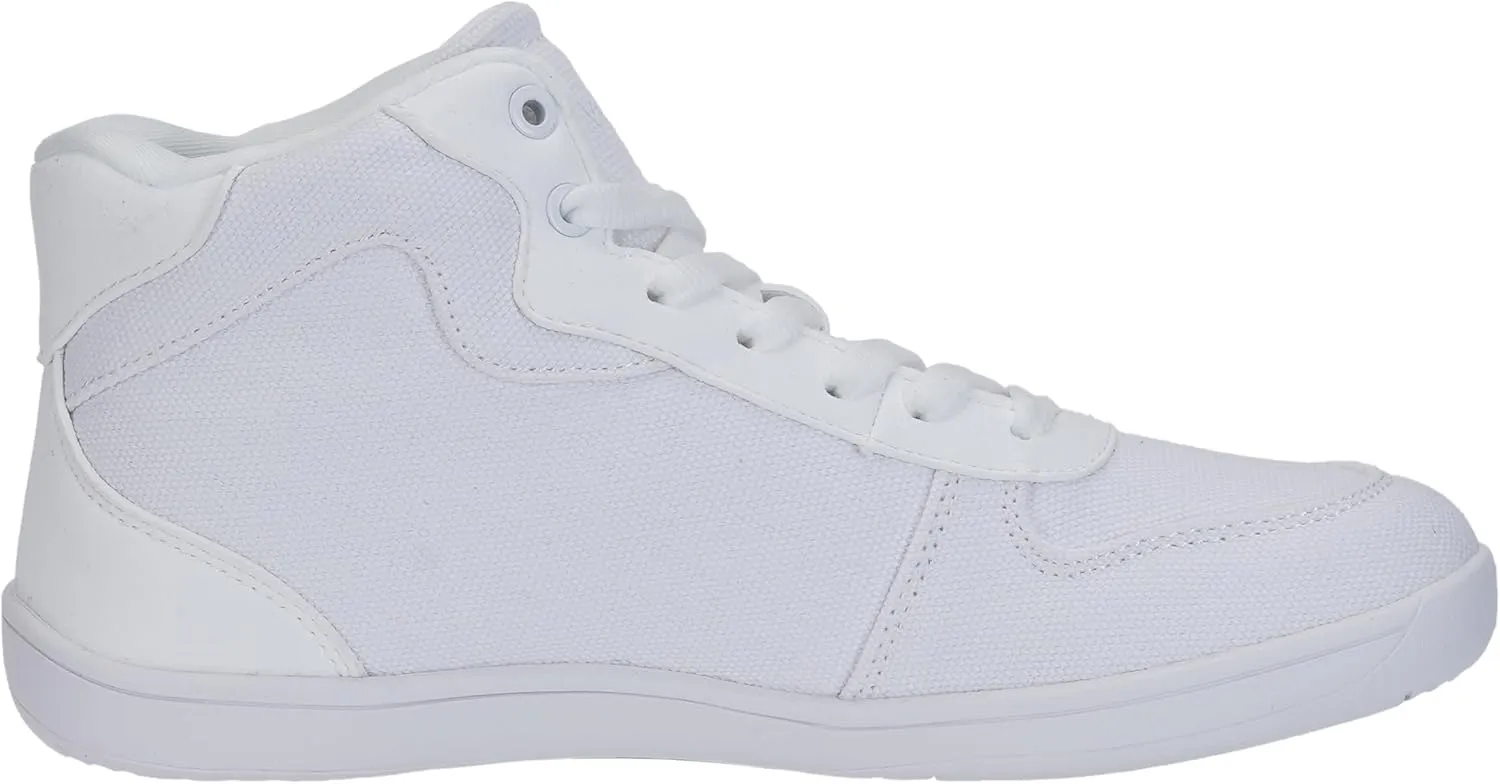 WHITIN Women's High-Top Canvas Minimalist Barefoot Shoes   Wide Toe Box   Zero Drop