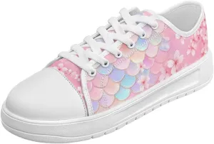 Womens Canvas Sneakers Low-Top Slip Ons Shoes Summer Lace Up Platform Fashion Casual Cute Walking Shoes 5.5-13.5