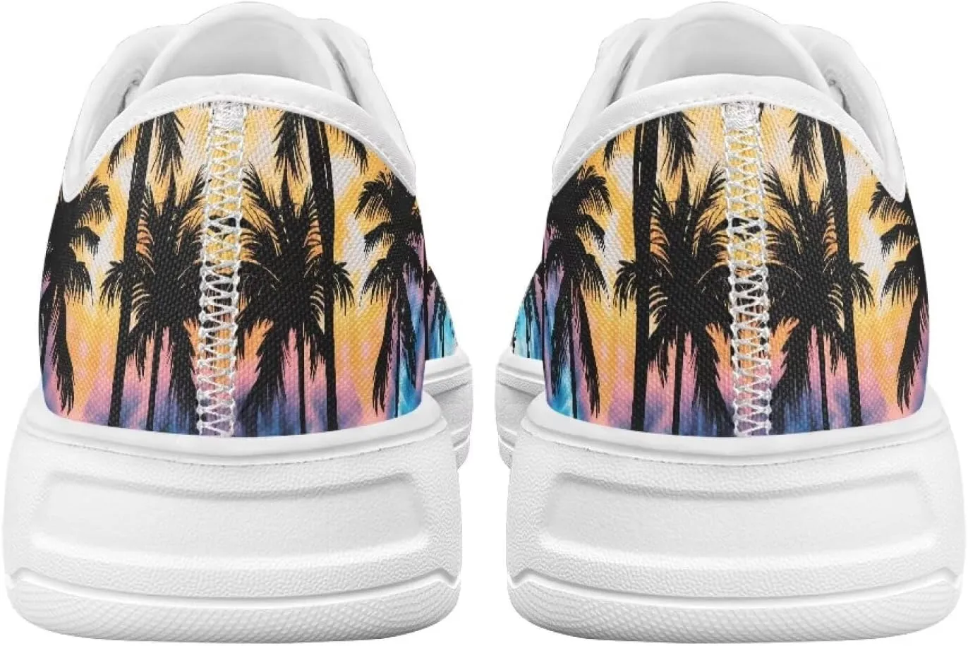 Womens Canvas Sneakers Low-Top Slip Ons Shoes Summer Lace Up Platform Fashion Casual Cute Walking Shoes 5.5-13.5