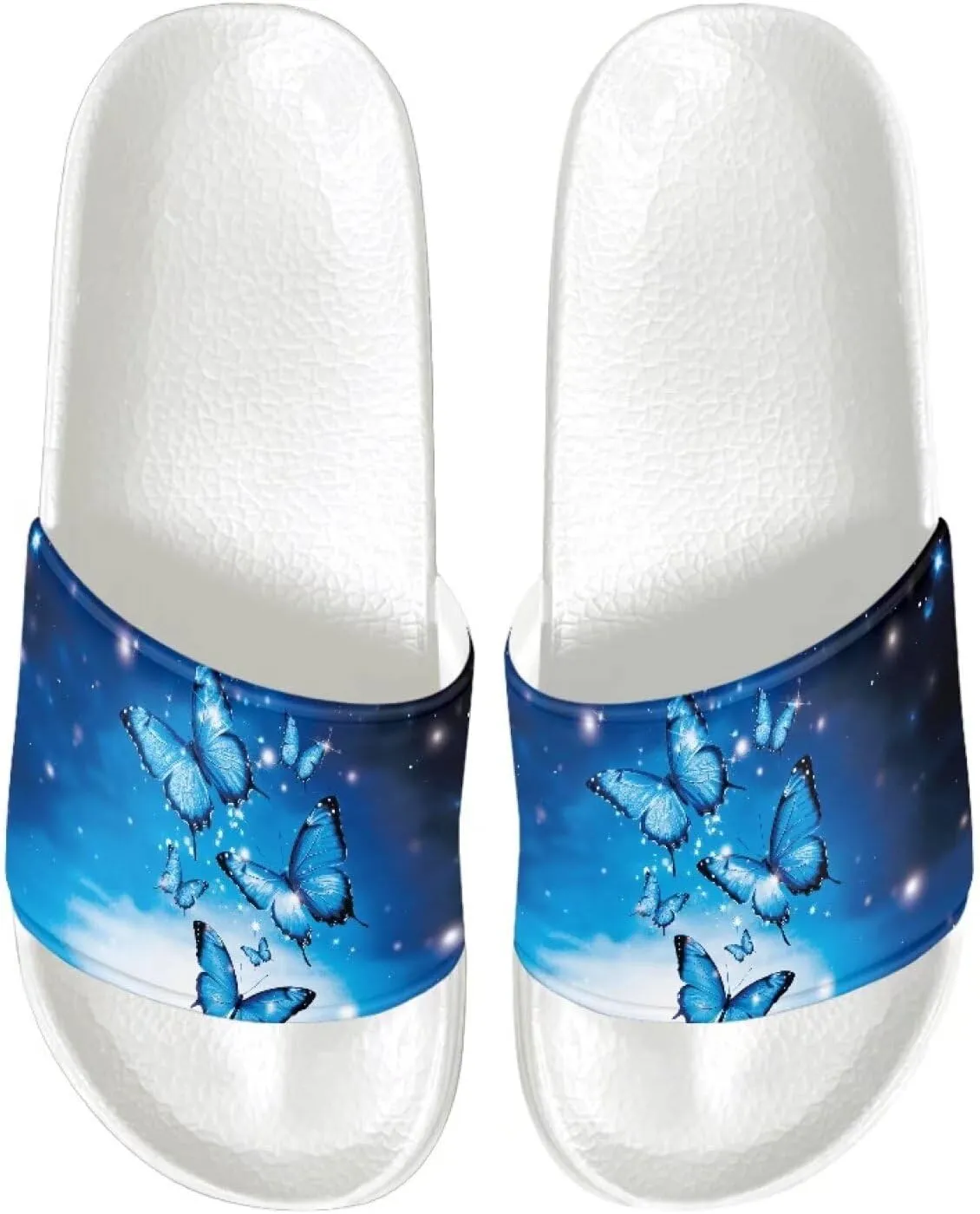 Women's Shower Shoes Fashion Non-Slip Bathroom Bedroom Sandals Slip On House Slides Lightweight Indoor Outdoor Sandals SizeUS 6-13.5