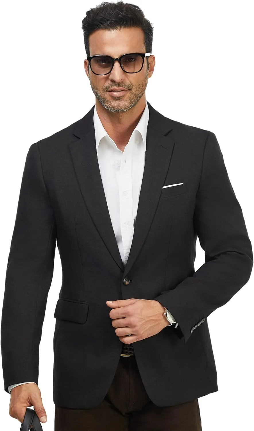 WULFUL Mens Casual Sport Coat Blazer Lightweight One Button Suit Jackets
