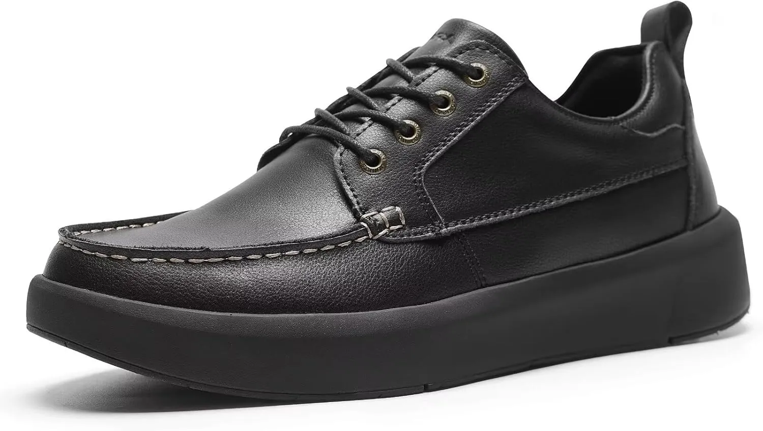 XPACS Men's Orthopedic Leather Dress Walking Shoes: Comfortable Arch Support Plantar Fasciitis Orthotic Business Tennis Oxfords, Flat Feet Casual Office Working Shoes for Foot and Heel Pain Relief