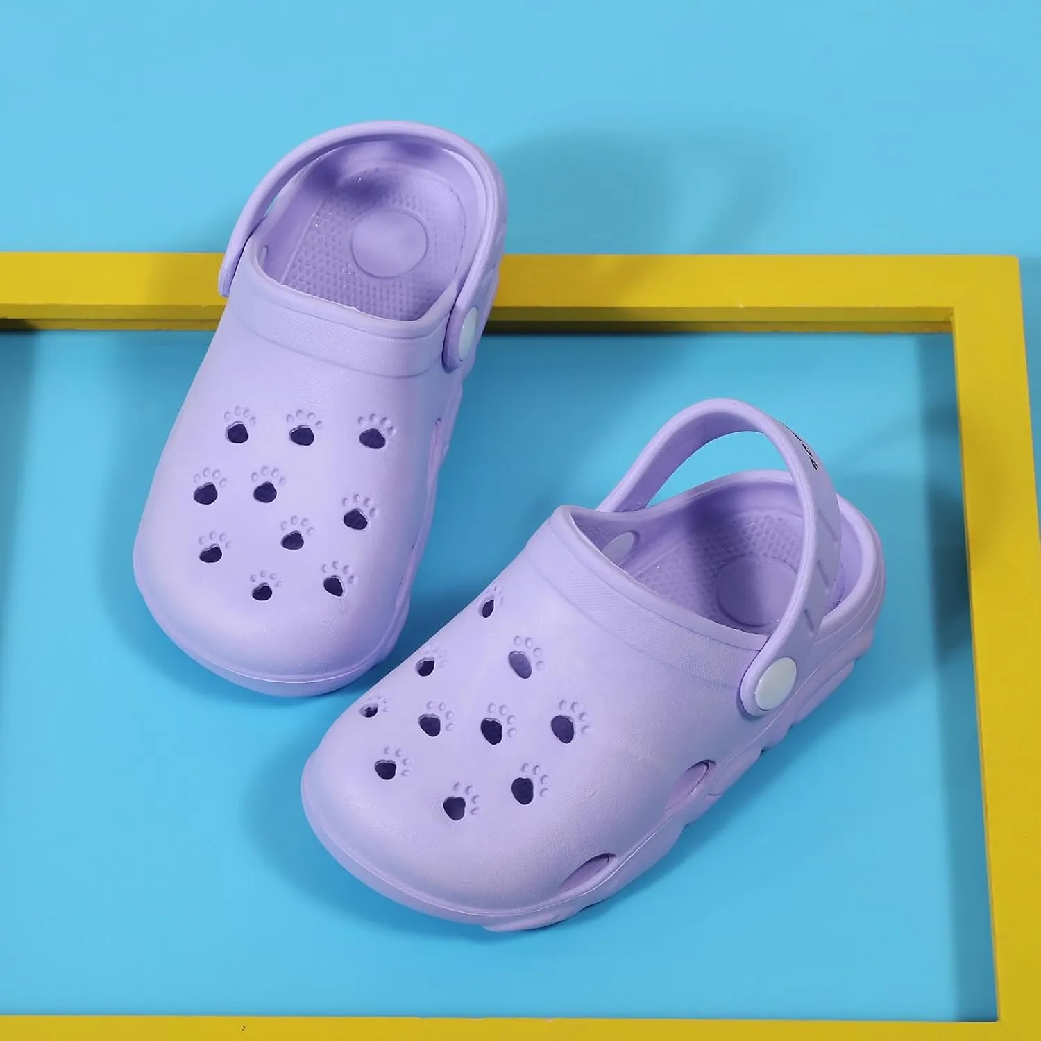 YUKTOPA Children's Garden Clogs Shoes Toddler Little Kid Sandals Slippers Breathable Beach Shower Shoes
