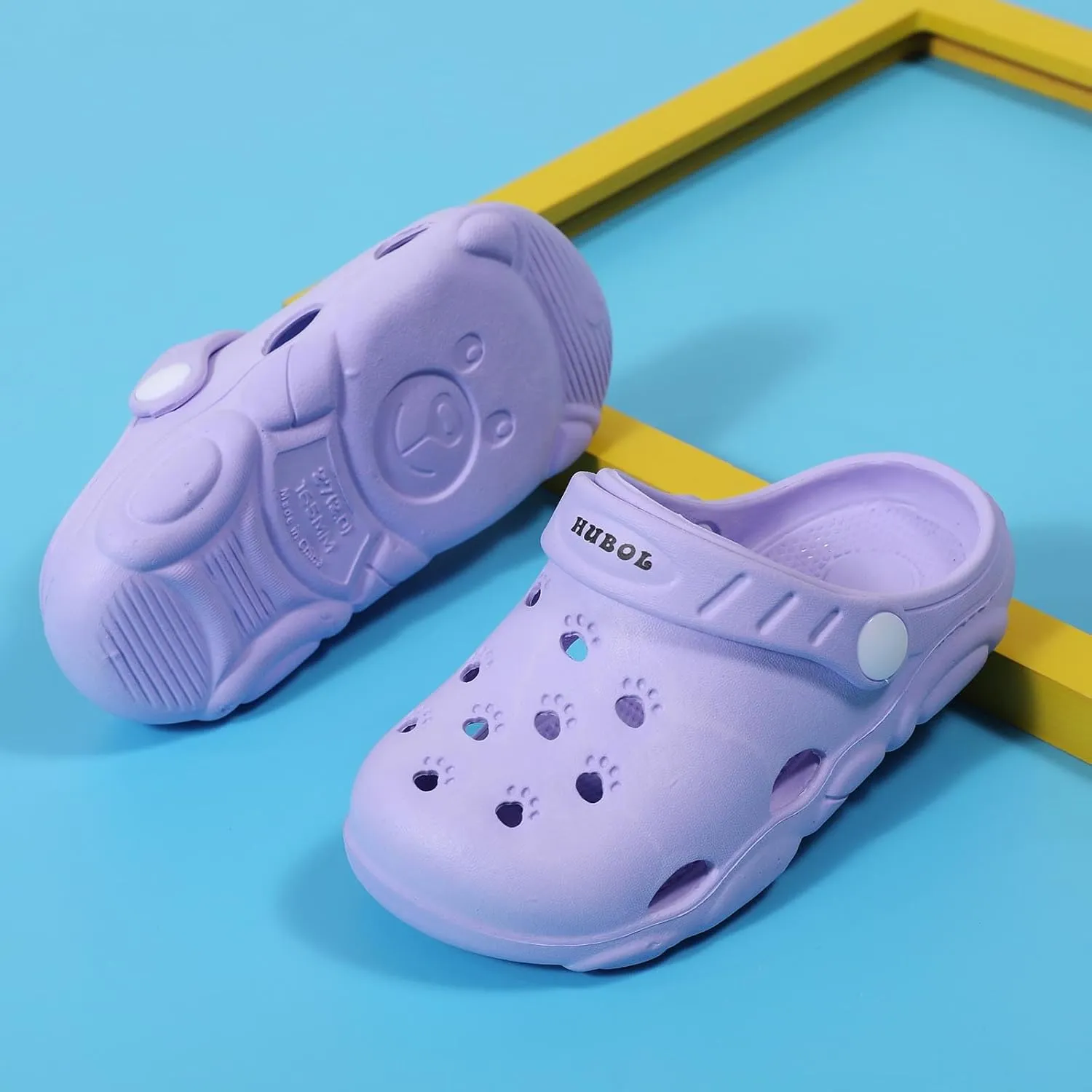 YUKTOPA Children's Garden Clogs Shoes Toddler Little Kid Sandals Slippers Breathable Beach Shower Shoes