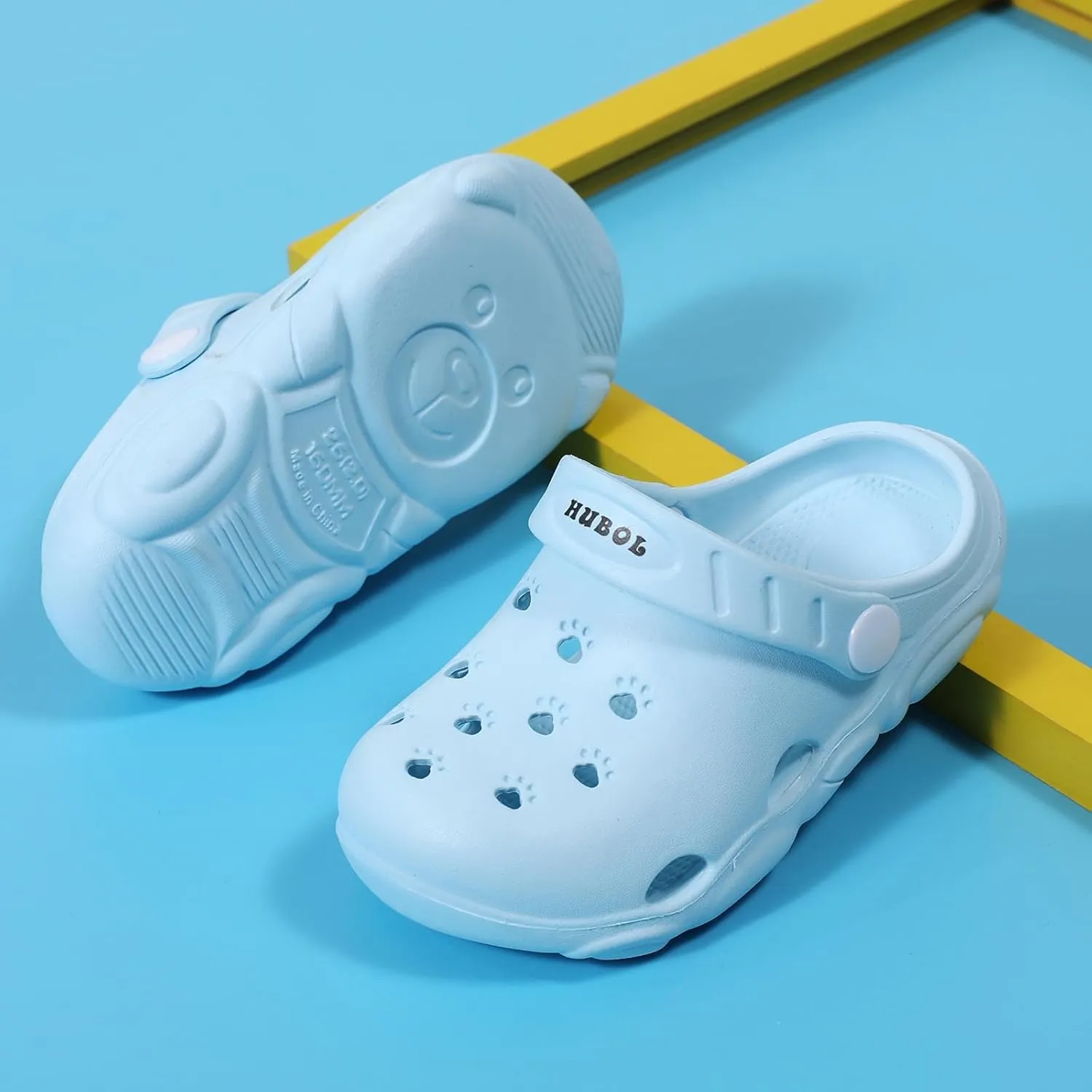 YUKTOPA Children's Garden Clogs Shoes Toddler Little Kid Sandals Slippers Breathable Beach Shower Shoes
