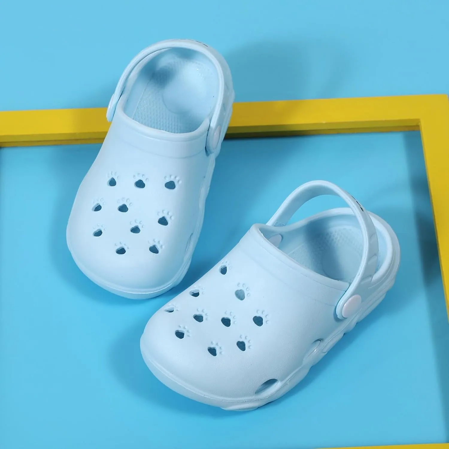 YUKTOPA Children's Garden Clogs Shoes Toddler Little Kid Sandals Slippers Breathable Beach Shower Shoes