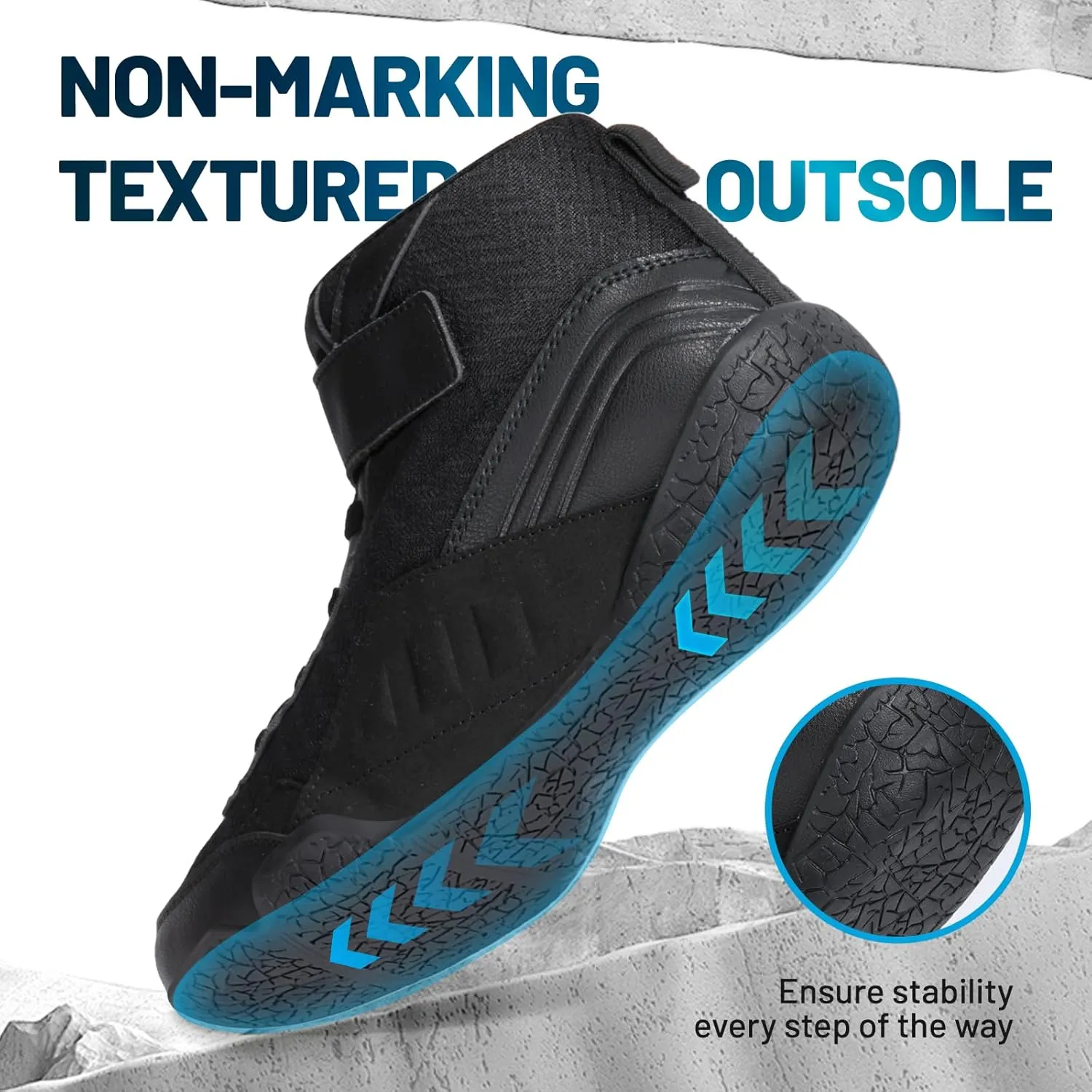 ZVC Wrestling Shoes Men Boxing Shoes for Fighting Shoes Powerlifting Bodybuilding Boots Footwear